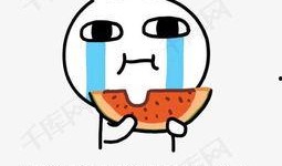 甜蜜吃瓜表情包图片